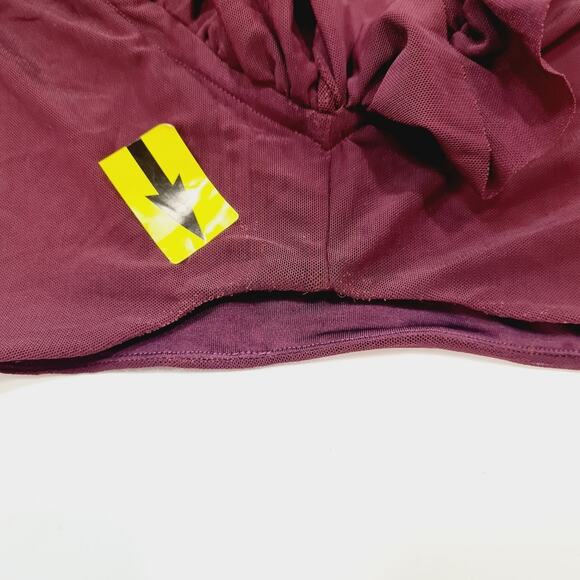 MAJORELLE Monique Crop Top in Plum Purple Large - Picture 9 of 11